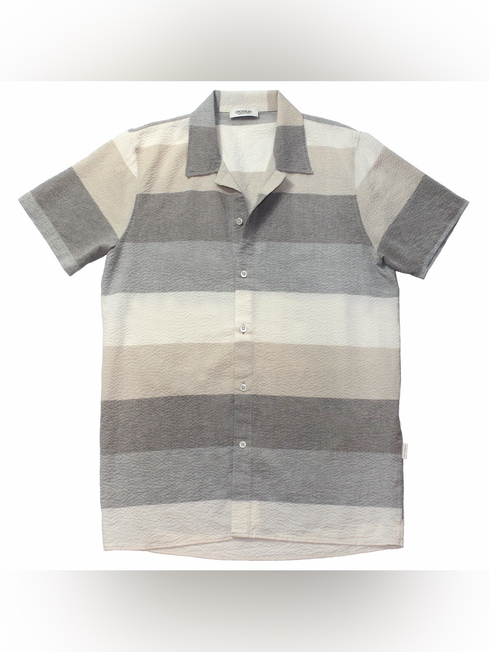 NWT Crossley Rugby Stripe Seersucker Shirt